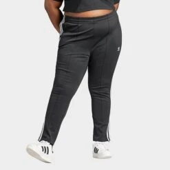 Women's Adidas Originals Adicolor Superstar Track Pants (Plus Size) Black - IL6653 001