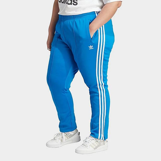 Women's Adidas Originals Adicolor Superstar Track Pants (Plus Size) Bluebird - IL6655 430 3 Women's Adidas Originals Adicolor Superstar Track Pants (Plus Size) Bluebird - IL6655 430