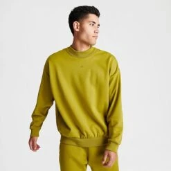 Adidas Basketball One Fleece Crewneck Sweatshirt Pulse Olive - IN4245 310 -Nike Store IN4245 310 M3