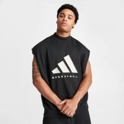 Adidas Basketball One Sleeveless Sweatshirt Black - IN4247 001 8 Adidas Basketball One Sleeveless Sweatshirt Black - IN4247 001 -Nike Store IN4247 001 M3