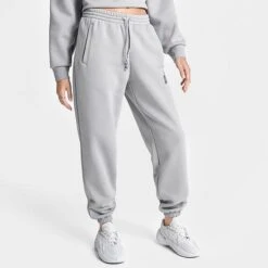Women's Adidas Varsity Jogger Pants Solid Grey - IN7109 020 -Nike Store IN7109 020 M3