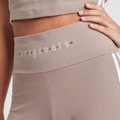 Women's Adidas Originals Adicolor Essentials Biker Short Leggings Chalky Brown - IQ3406 236 -Nike Store IQ3406 236 M5
