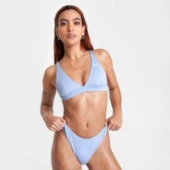 Women's Nike Swim Essential Bikini Bottoms Cobalt Bliss - NESSC230 451