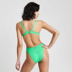 Women's Nike Swim Essential Strappy Bikini Bra Top Electric Algae - NESSC236 380 -Nike Store NESSC236 380 M4