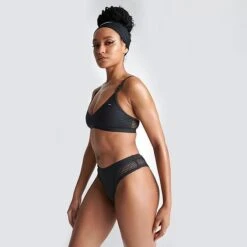 Women's Nike Swim Mesh Bottoms Black - NESSD254 001 -Nike Store NESSD254 001 M3