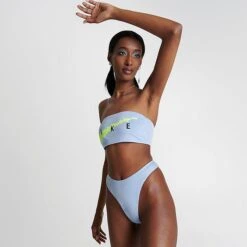 Women's Nike Swim Bandeau Bikini Top Cobalt Bliss - NESSD294 451 -Nike Store NESSD294 451 M3