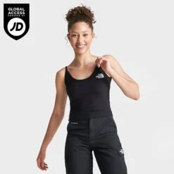 Women's The North Face Cropped Cami Tank Black - NF0A55AQÂ 001