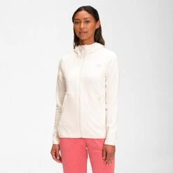 Women's The North Face Canyonlands Hoodie Gardenia White Heather - NF0A5GBC 100