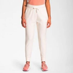 Women's The North Face Canyonlands Jogger Pants Gardenia White Heather - NF0A5GCB 100