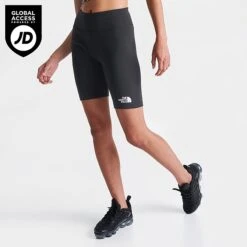 Women's The North Face Logo Biker Shorts Black - NF0A7SU3 001