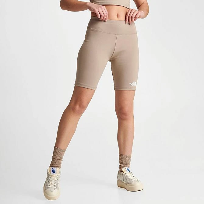 Women's The North Face Logo Biker Shorts Flax - NF0A7SU3 251 5 Women's The North Face Logo Biker Shorts Flax - NF0A7SU3 251 - Image 3