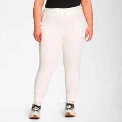 Women's The North Face Canyonlands Jogger Pants (Plus Size) Gardenia White Heather - NF0A7UKW 100