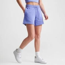 Women's The North Face Fleece Shorts Deep Periwinkle - NF0A83GQ 510 -Nike Store NF0A83GQ 510 M3
