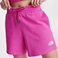 Women's The North Face Fleece Shorts Hot Pink - NF0A83GQ 651 -Nike Store NF0A83GQ 651 M5