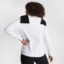 Women's The North Face Bonete Quarter-Zip Sweatshirt Black/White - NF0A83GT 100 -Nike Store NF0A83GT 100 M4