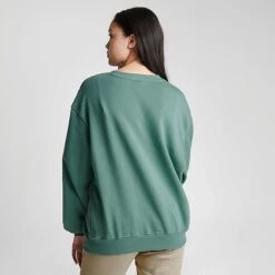 Women's The North Face Oversized Half Dome Logo Crewneck Sweatshirt - NF0A84GX 301 -Nike Store NF0A84GX 301 M4