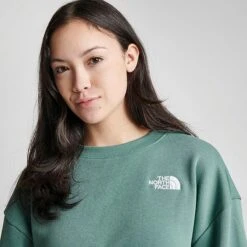 Women's The North Face Oversized Half Dome Logo Crewneck Sweatshirt - NF0A84GX 301 -Nike Store NF0A84GX 301 M5