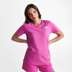 Women's The North Face Cali USA Coordinates T-Shirt Hot Pink - NF0A858I 651 -Nike Store NF0A858I 651 M3