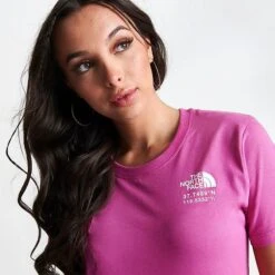 Women's The North Face Cali USA Coordinates T-Shirt Hot Pink - NF0A858I 651 -Nike Store NF0A858I 651 M6