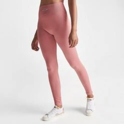 Women's Pink Soda Sport Tone Rib Seamless Tights Ash Rose - PSW11370 310 -Nike Store PSW11370 310 M3