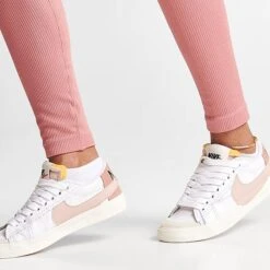 Women's Pink Soda Sport Tone Rib Seamless Tights Ash Rose - PSW11370 310 -Nike Store PSW11370 310 M6