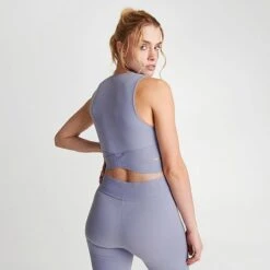 Women's Pink Soda Sport Cross Crop Top Dusty Rose - PSW11649 110 -Nike Store PSW11649 110 M4