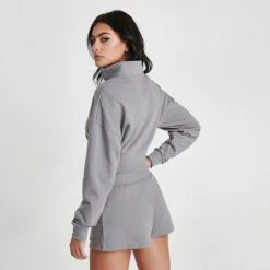 Women's Pink Soda Sport Torrance Quarter-Zip Top Grey - PSW11653 040 -Nike Store PSW11653 040 M4