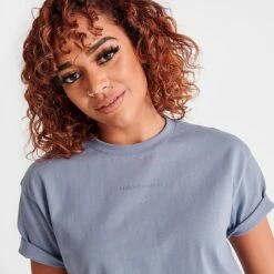 Women's Pink Soda Sport Rose Crop T-Shirt Rose - PSW11654 110 -Nike Store PSW11654 110 M5