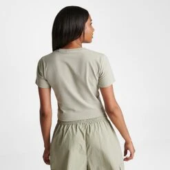 Women's Pink Soda Sport Aura Slim T-Shirt Agate Grey - PSW11687 630 -Nike Store PSW11687 630 M4