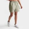 Women's Pink Soda Sport Rox Cargo Shorts Agate Grey - PSW11690 630 -Nike Store PSW11690 630 M1