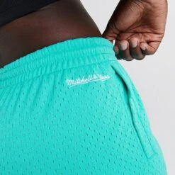 Women's Mitchell & Ness Vancouver Grizzlies 1995-96 Swingman Shorts Teal Blue - REL18067 BLU -Nike Store REL18067 BLU M6