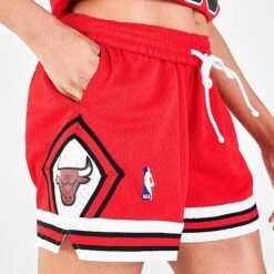 Women's Mitchell & Ness Chicago Bulls NBA 1997-98 Swingman Shorts Red - REL18123 RED -Nike Store REL18123 RED M5