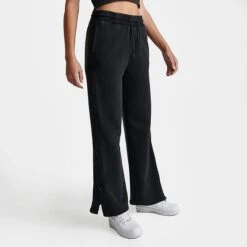 Women's FLETCHER X Supply & Demand Wide Flare Pants Acid Black - SUW16467 090 -Nike Store SUW16467 090 M3