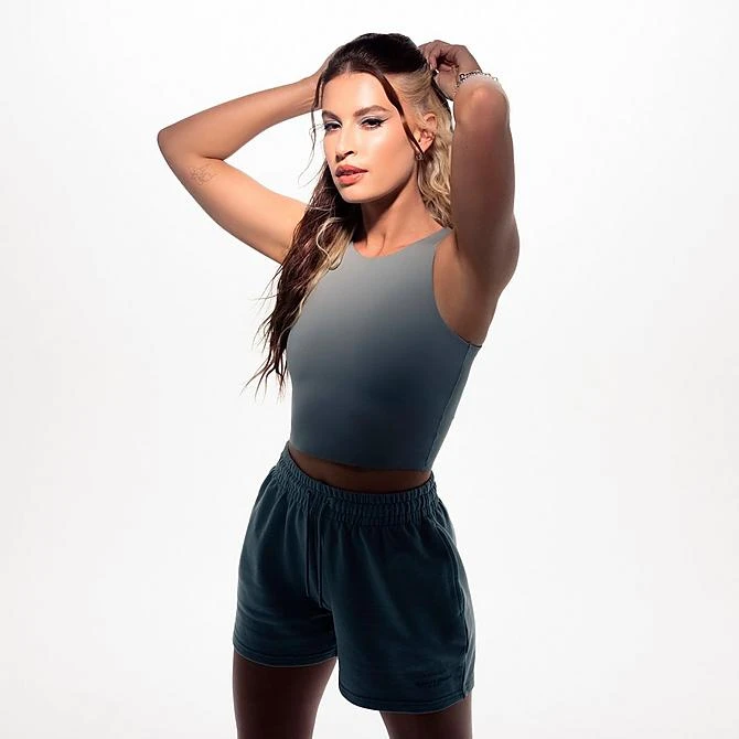 Women's Supply & Demand Fleece Shorts Chinois Green - SUW16470 610 4 Women's Supply & Demand Fleece Shorts Chinois Green - SUW16470 610 - Image 2