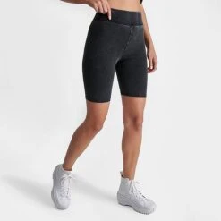 Women's Supply & Demand Jasper Bike Shorts Acid Black - SUW16472 090