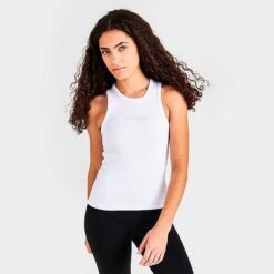 Women's Supply & Demand Ribbed Tank White - SUW16474 010