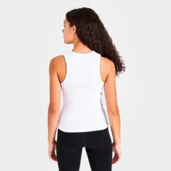 Women's Supply & Demand Ribbed Tank White - SUW16474 010 -Nike Store SUW16474 010 M4