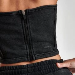 Women's FLETCHER X Supply & Demand Corset Top Acid Black - SUW16537 090 -Nike Store SUW16537 090 M6