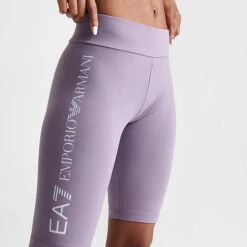 Women's Emporio Armani EA7 Biker Shorts Purple - TJ01Z134 982 -Nike Store TJ01Z134 982 M5