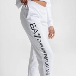 Women's Emporio Armani EA7 Jogger Pants White - TJCQZ002 100 -Nike Store TJCQZ002 100 M5