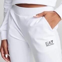 Women's Emporio Armani EA7 Jogger Pants White - TJCQZ002 100 -Nike Store TJCQZ002 100 M6