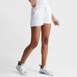 Women's Emporio Armani Cotton Shorts White/Black - TJCQZ012 100 -Nike Store TJCQZ012 100 M3