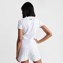 Women's Emporio Armani EA7 Logo Fitted T-Shirt White - TJDLZ110 100 11 Women's Emporio Armani EA7 Logo Fitted T-Shirt White - TJDLZ110 100 -Nike Store TJDLZ110 100 M4