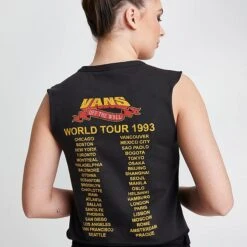 Women's Vans Summer Tour Muscle Tank Black - VN0003KQ BLK -Nike Store VN0003KQ BLK M6