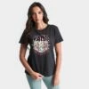 Women's Vans Rock Flowers Crewneck T-Shirt Black - VN0003SS BLK -Nike Store VN0003SS BLK M1