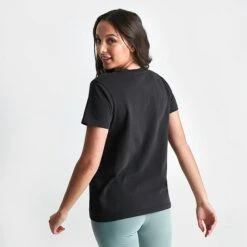 Women's Vans Rock Flowers Crewneck T-Shirt Black - VN0003SS BLK -Nike Store VN0003SS BLK M4