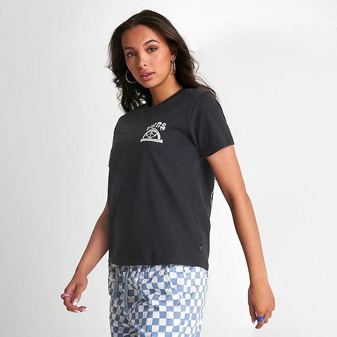 Women's Vans Rainbow Skull T-Shirt Black - VN00077M BLK 6 Women's Vans Rainbow Skull T-Shirt Black - VN00077M BLK - Image 4