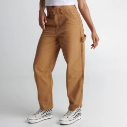 Women's Vans Ground Work Pants Tobacco Brown - VN0A5JHJ TBN -Nike Store VN0A5JHJ TBN M3